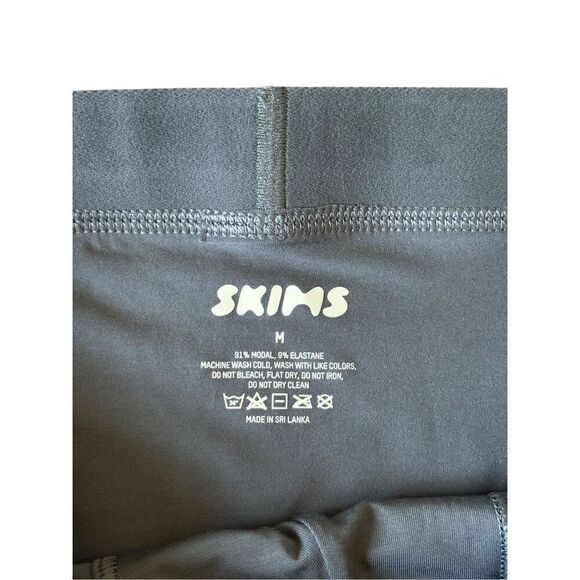 NWOT SKIMS Stretch MENS 3" BOXER BRIEF size M Green Gunmetal - Picture 4 of 5